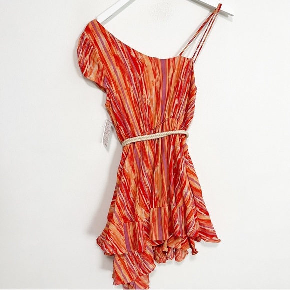 BOGO! NWT Free People Heart Asymmetric Mini Tiered Boho Dress XS - Picture 7 of 9